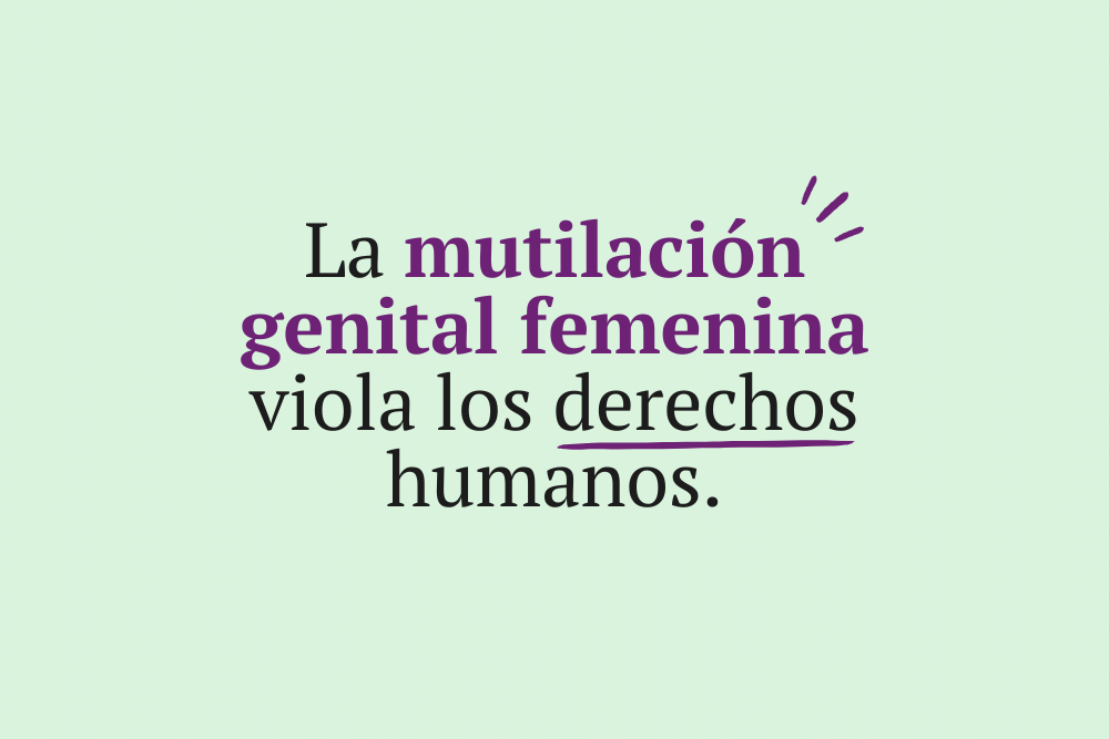 Tolerancia cero a la mutilación genital femenina