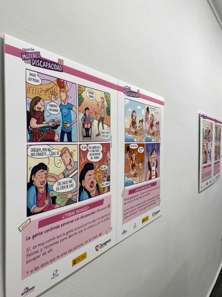 Exposición de cómic de Amanixer sobre discapacidad