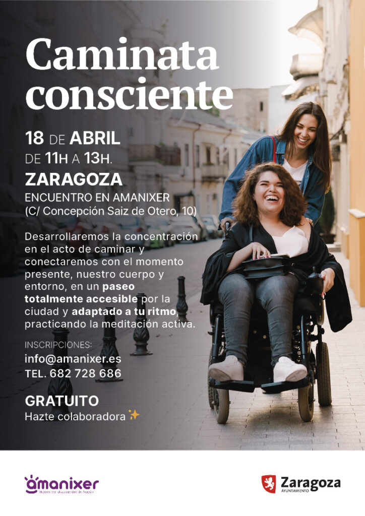 Cartel del Paseo accesible en Zaragoza