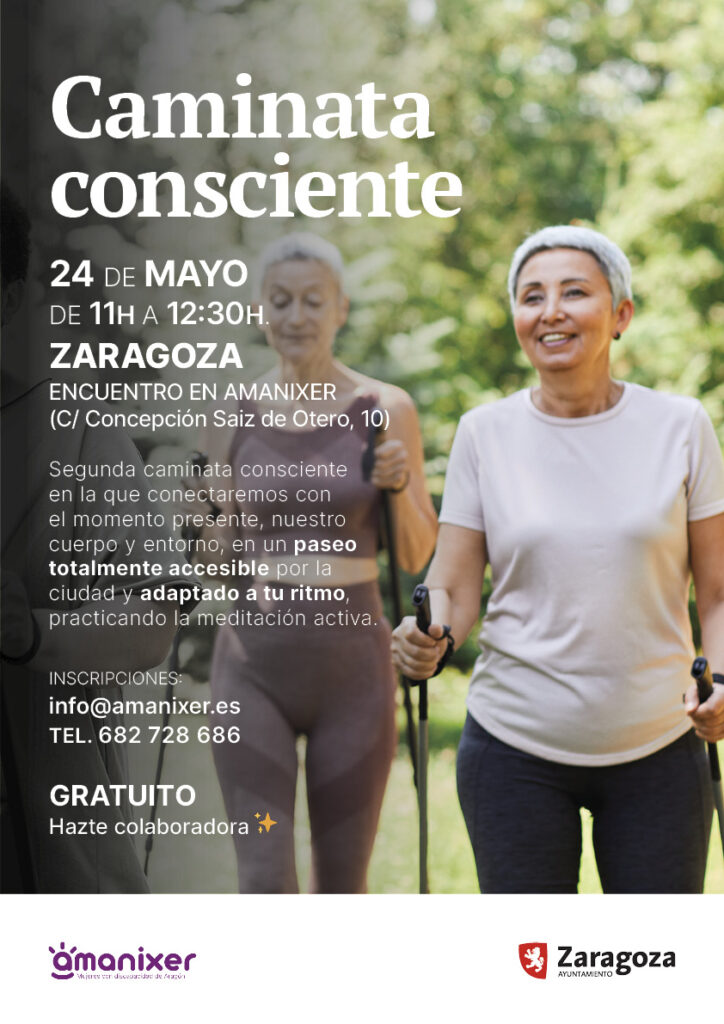 Cartel Caminata consciente mayo